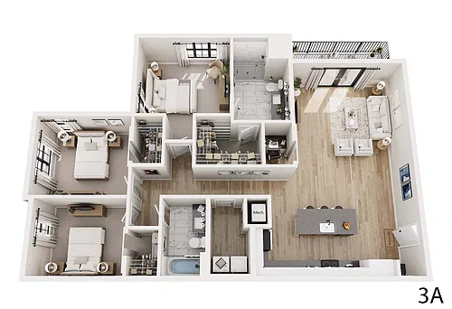 Floor plan 3A