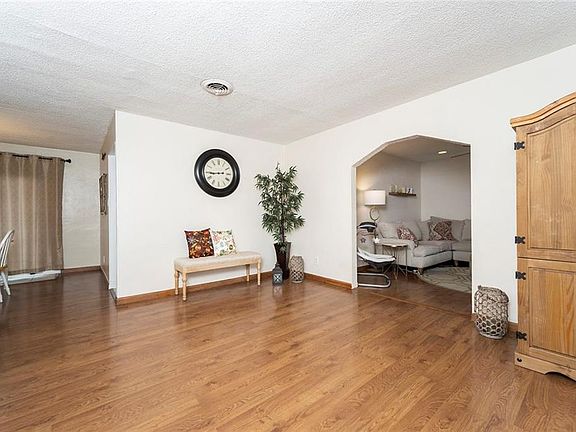 Open floor-plan in the two living area and dining room. 