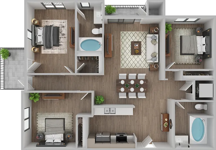 The Salt & Soul - Cable & Internet Incl. Floorplan Diagram