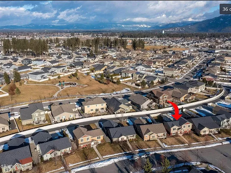 Aerial View - Park Nearby. Great sidewalks and jogging paths.