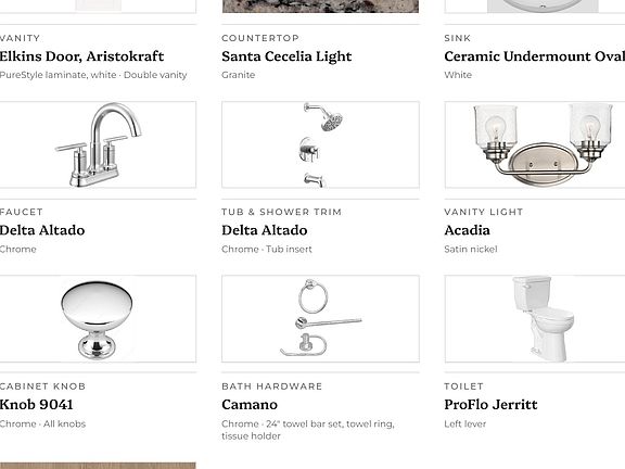 Secondary bath selections