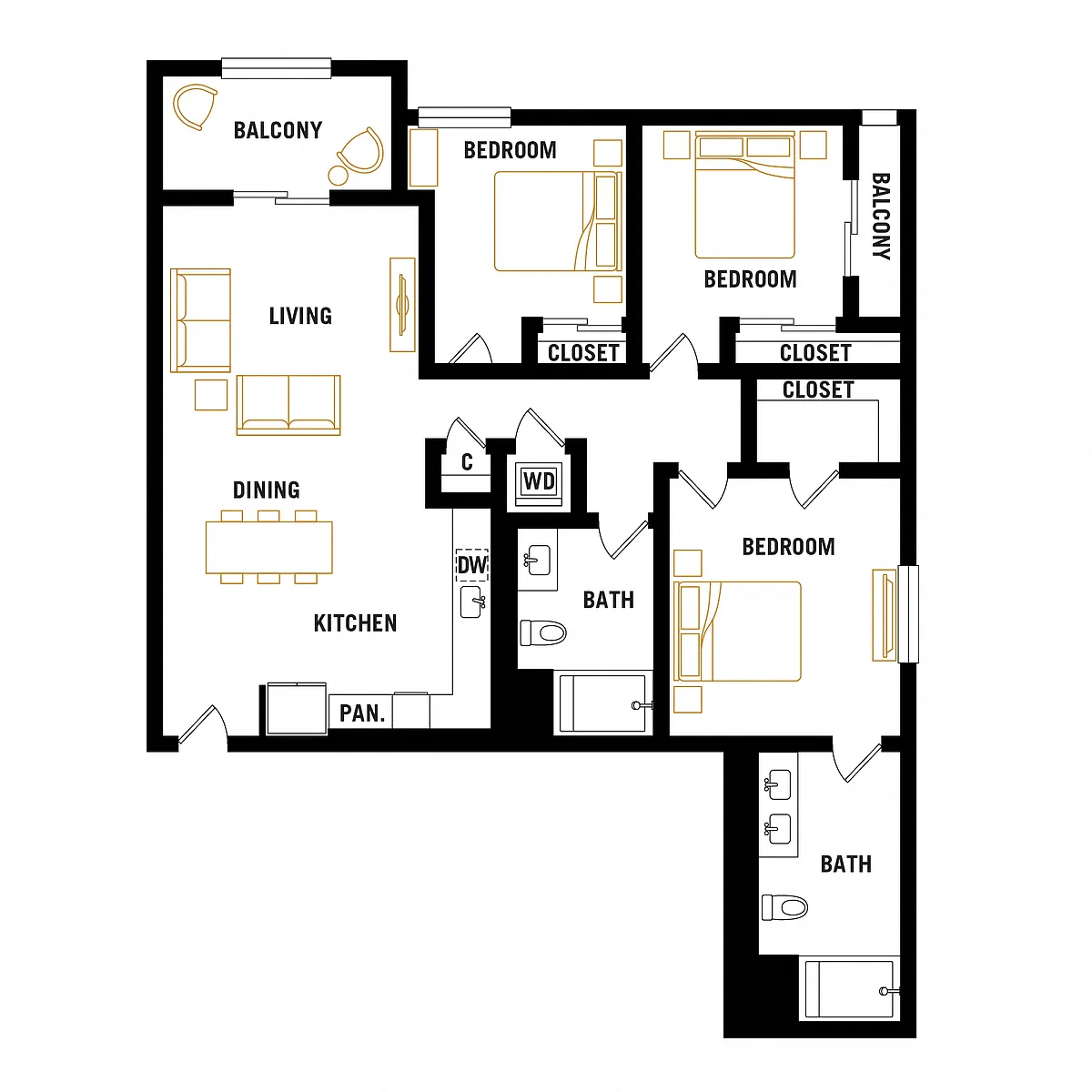 Floor plan C2A