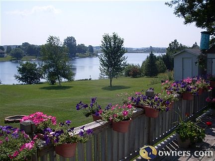view of Cheboygan river off deck