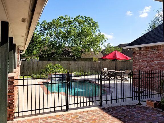 Pool view from back porch