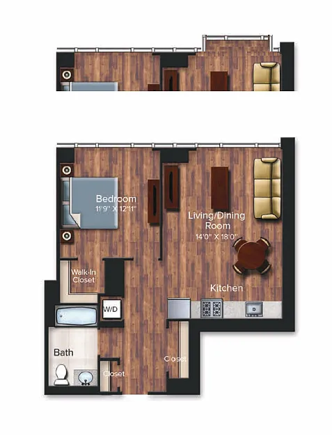 Floor plan 1J-763