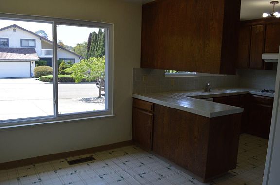 Kitchen corner for breakfast table