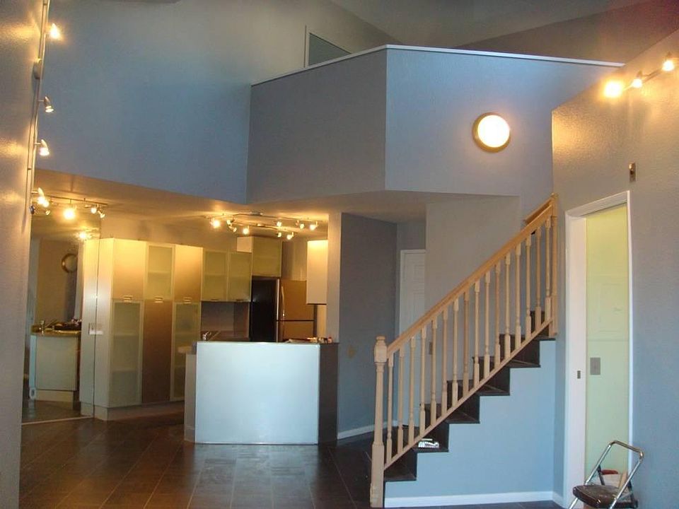 Kitchen and loft above it, used often as a3rd bedroom.