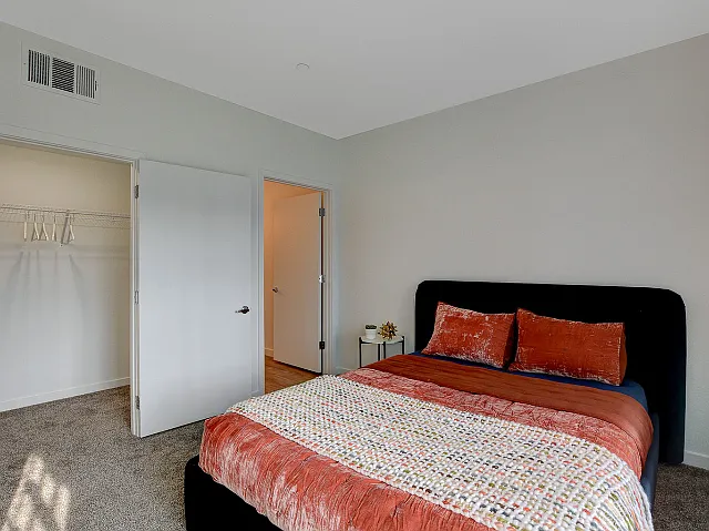 Bedroom in 2 bedroom model home