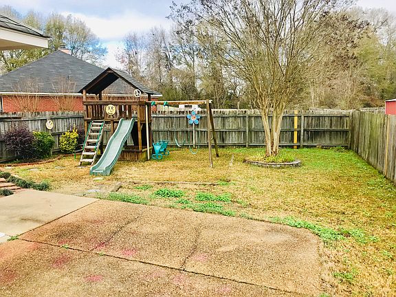 Play equipment in back yard