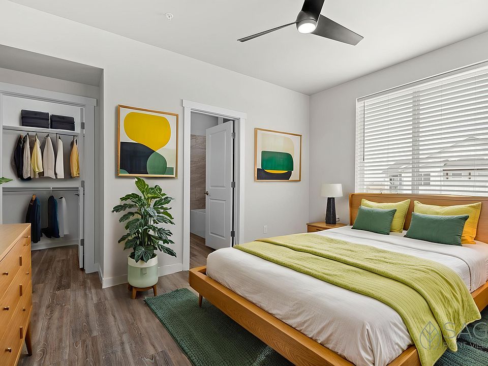 Sage Point Village Apartments - Staged Photo of Bedroom