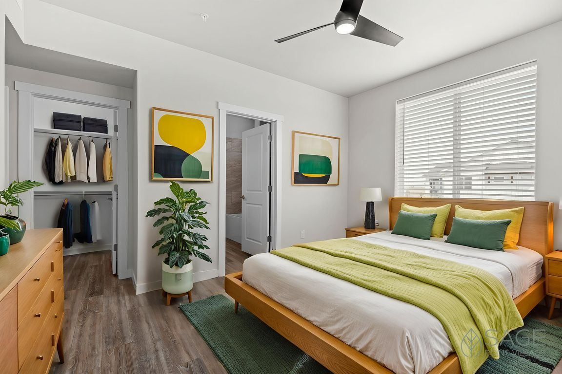 Sage Point Village Apartments - Staged Photo of Bedroom