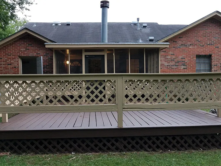 View of Deck from Backyard