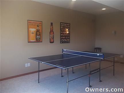 perfect space in the basement for ping pong or pool table