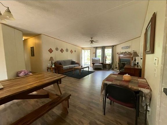 Open living dining area