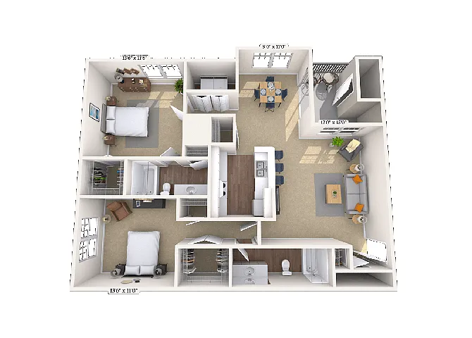 Floor plan The Brittany