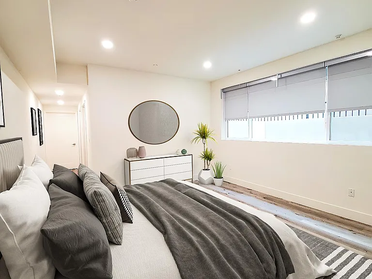 Front master bedroom virtually staged