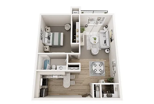 Floor plan 1BP
