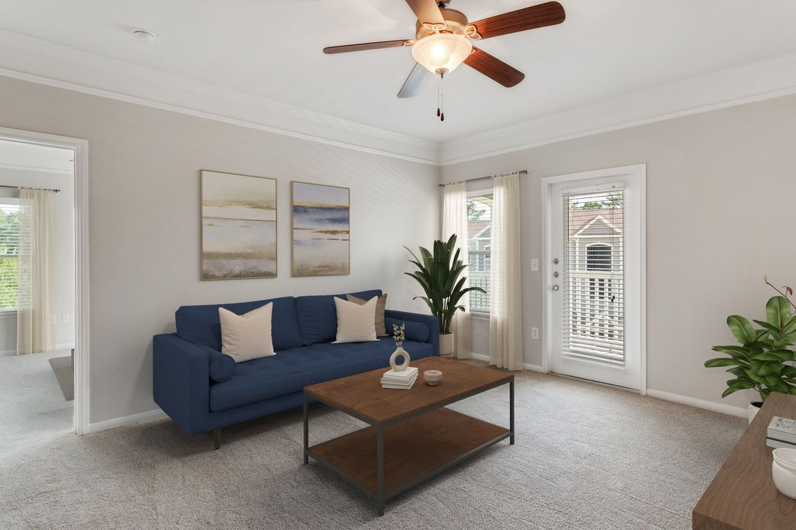Living Room with Balcony