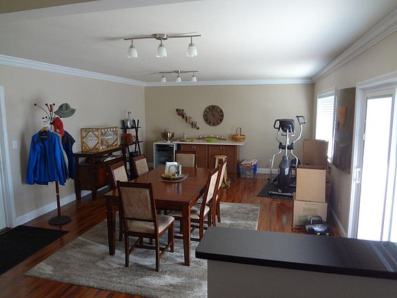 Very large family room space right off the connected garage. Also to the right is the sliding glass doors that leads to the back