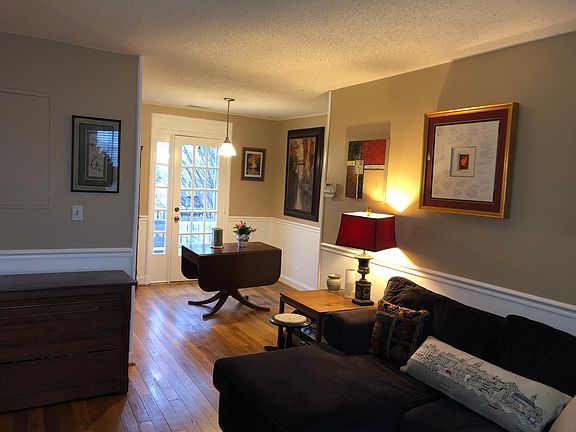 Living room and dining area.