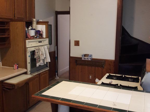 kitchen view from back door