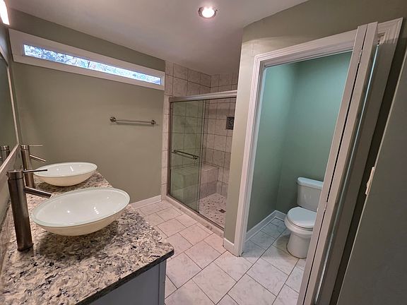 master bedroom bathroom, view from master closet