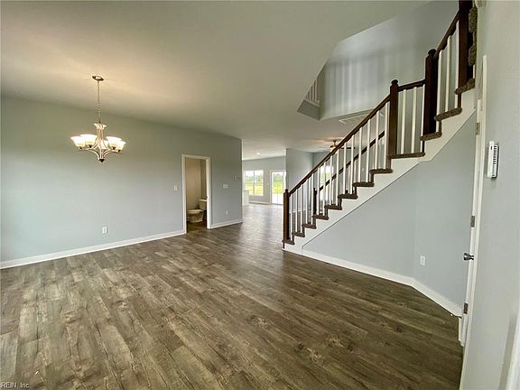 View from front door towards dining room
