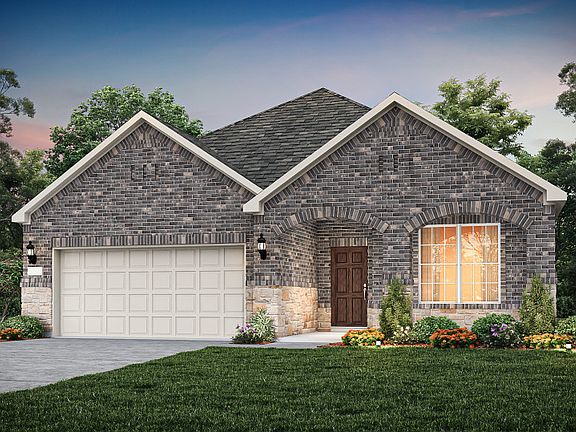 Exterior 37, with stone accents and a 2-car garage with extra storage space