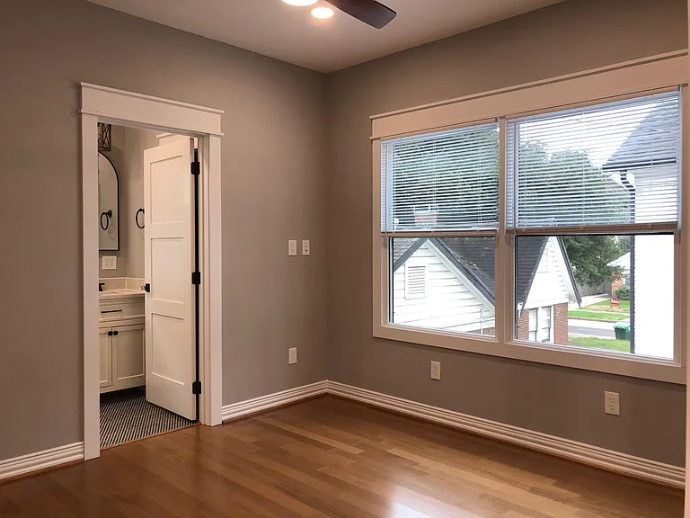 front bedroom view with private bath