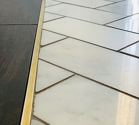 Gold & Marble Accents.