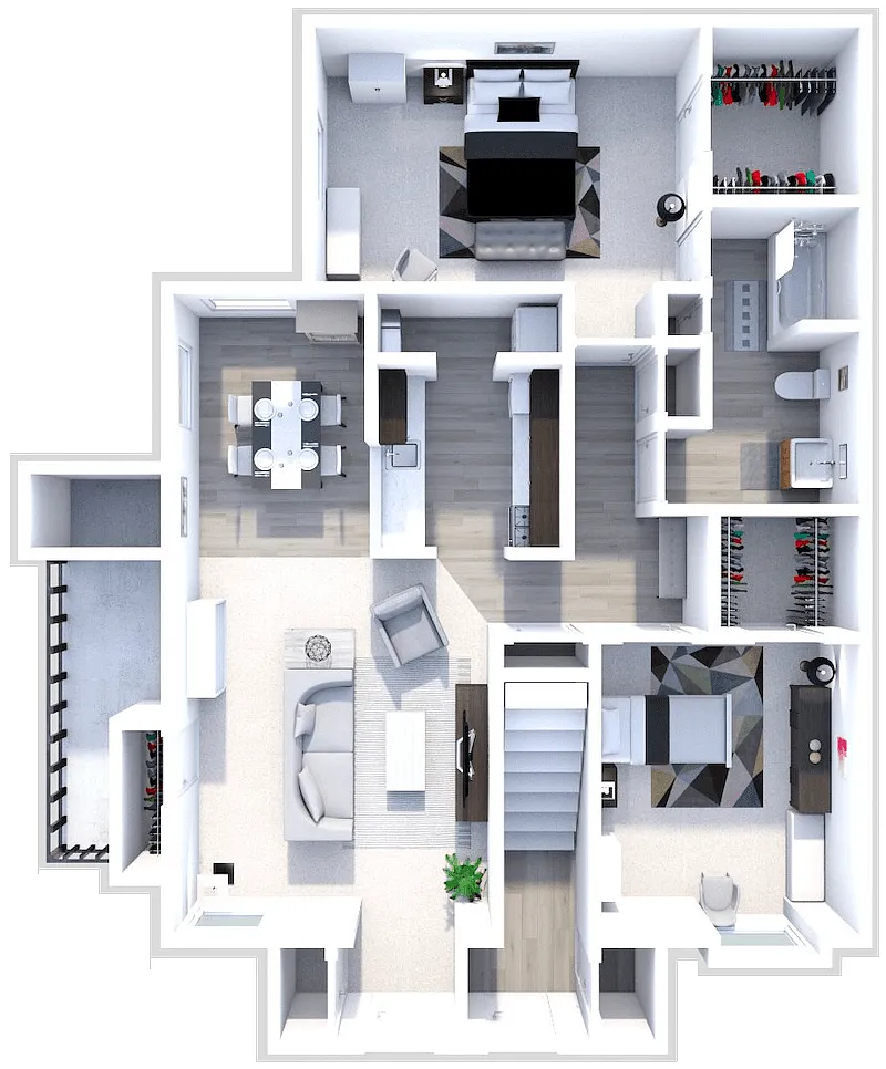 Floor plan The B3 and B4