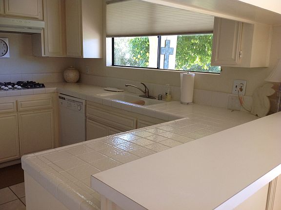 kitchen with mtn view