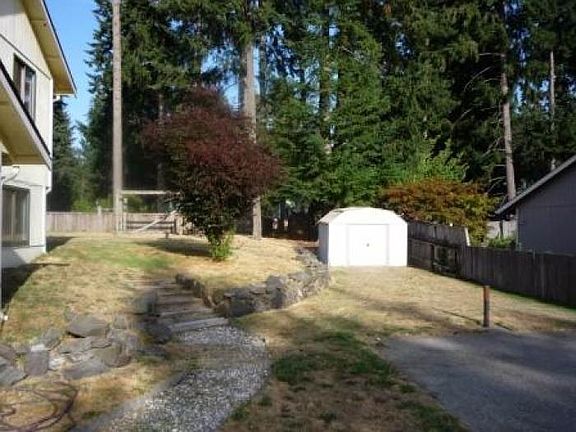 Back yard to Right Of House