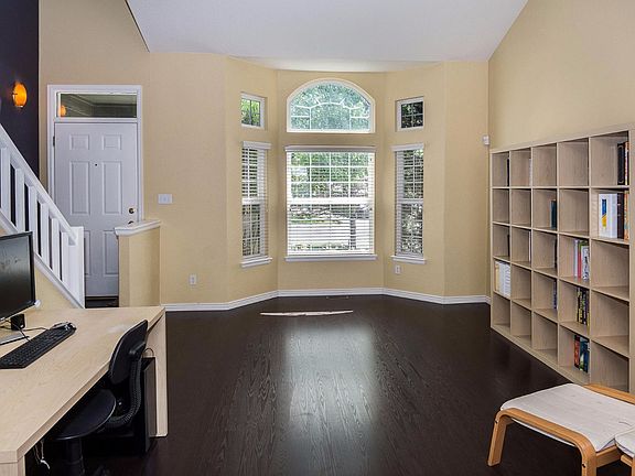 Vaulted Living Room with Bay