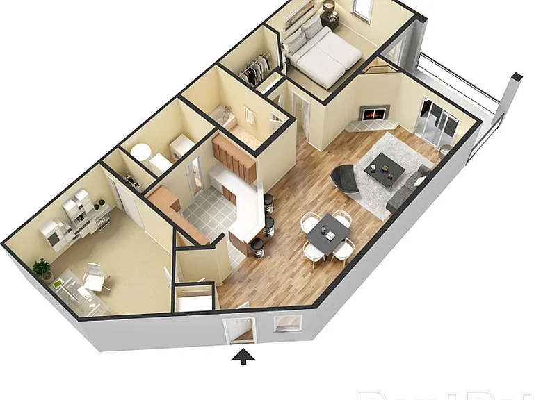 Wexford Floor Plan 3D Wexford Floor Plan 3D