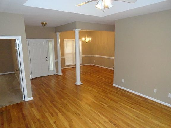 Beautiful light-colored hardwood floors of the entryway & fo
