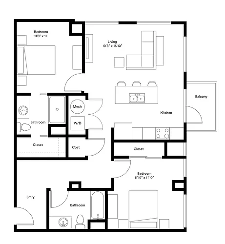 Floor plan The Tower B2