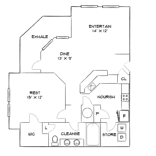 Floor plan Design 1C