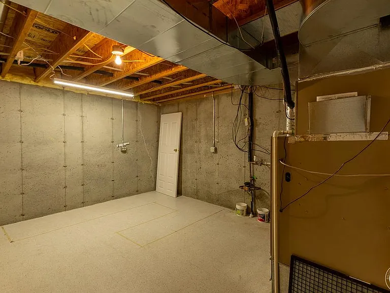 Downstairs storage room
