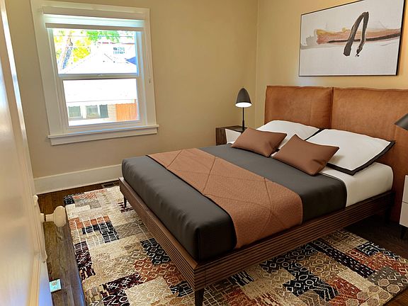 Main floor bedroom #1 with room for a king bed
