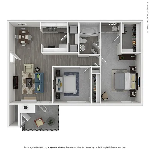 Floor plan Magnolia - 2x1