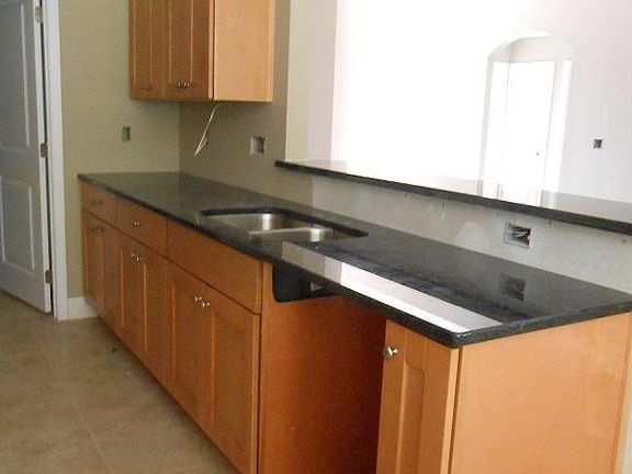 Kitchen with granite