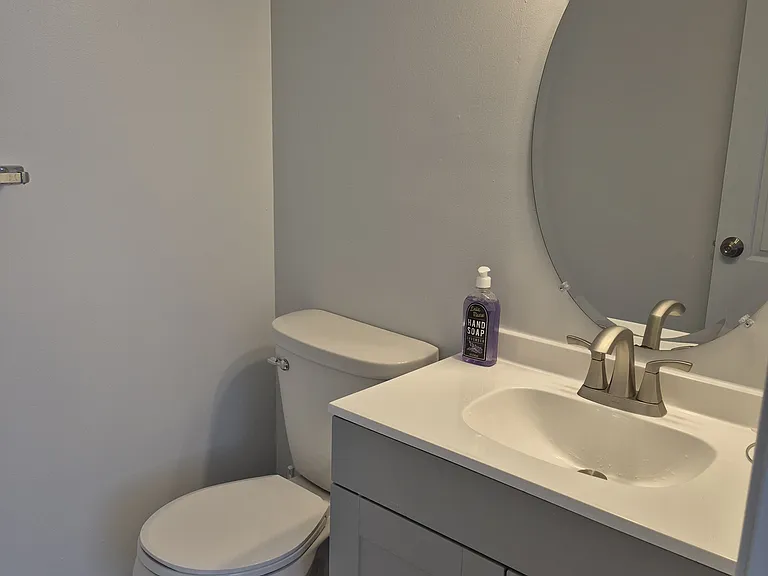 Remodeled basement FR half bath