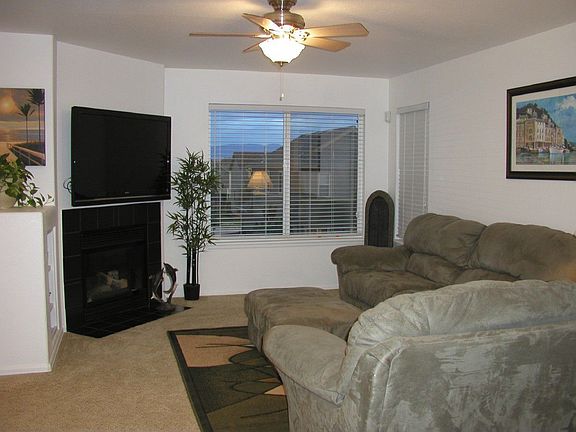 Living Room has view Pikes Peak