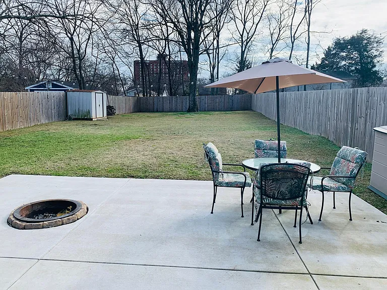 Backyard and patio