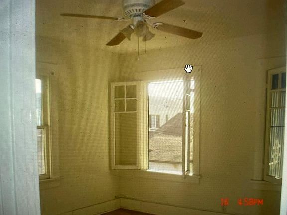 Bedroom from hall view (outdated, not current paint colors).