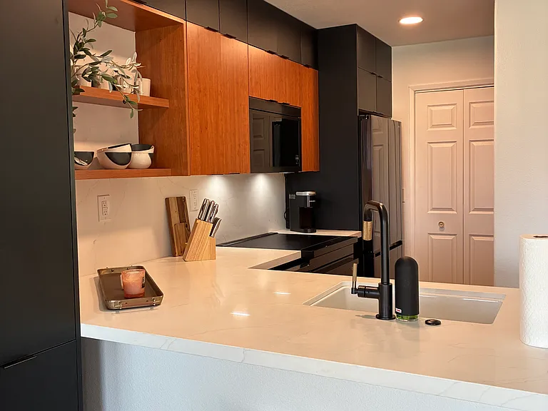 Open concept kitchen