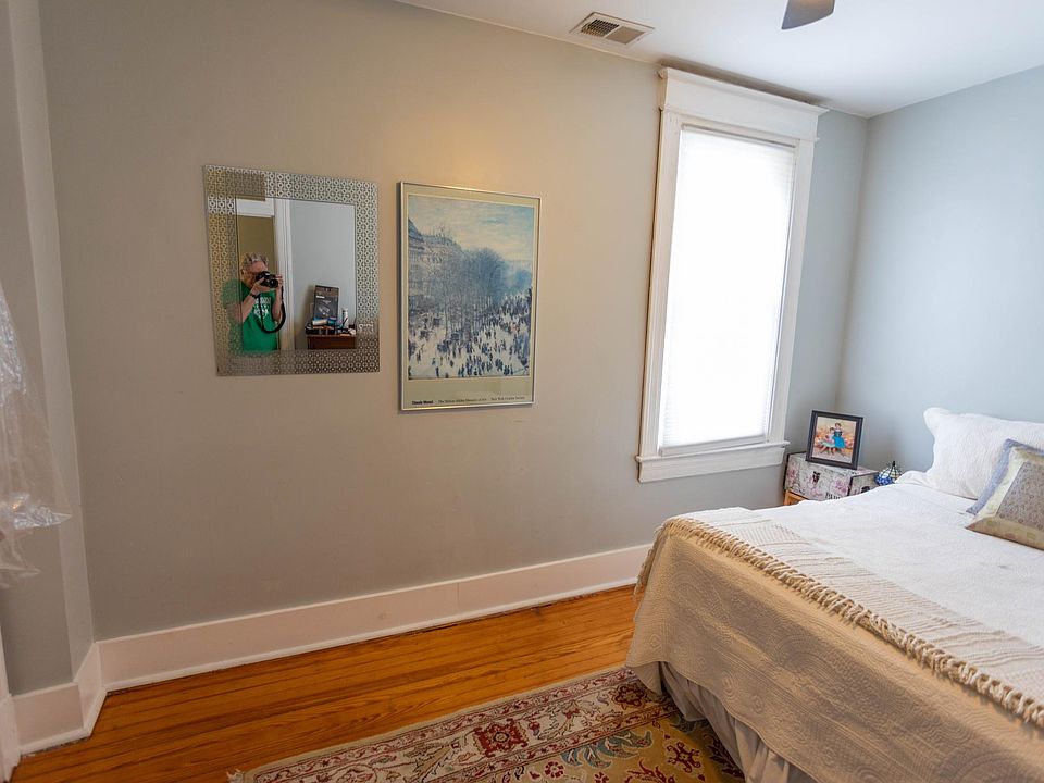 Upstairs bedroom with large closet on left.