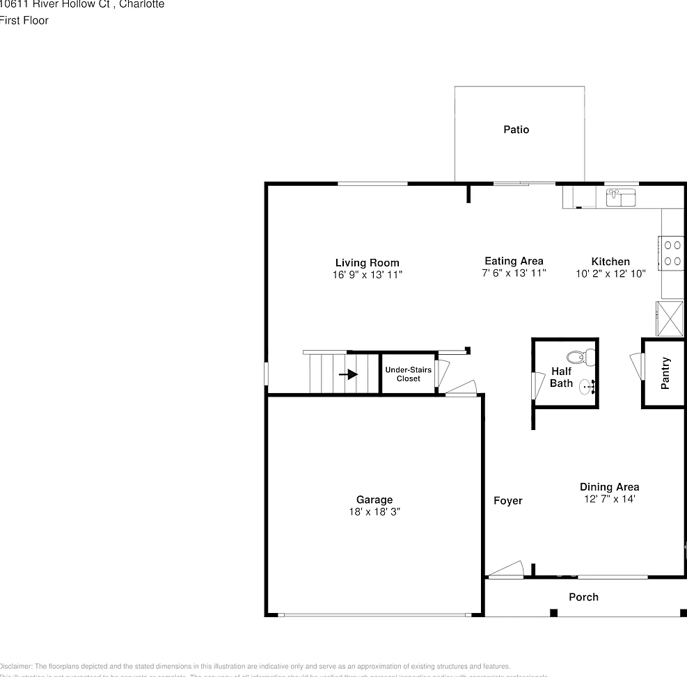 10611 River Hollow Ct Charlotte, NC 28214 — Photo 2