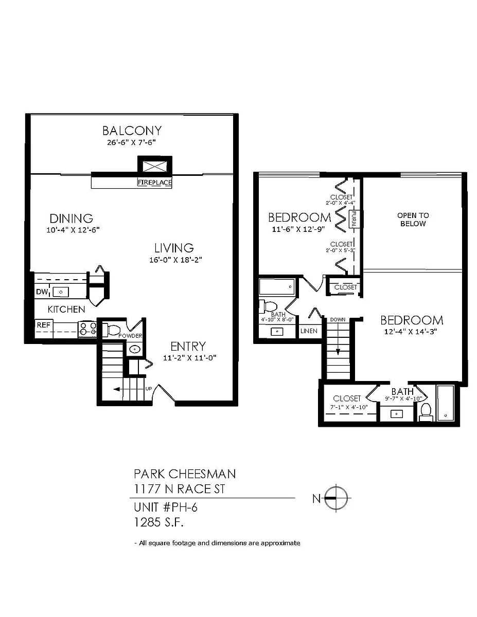 Floor plan Cambridge Penthouse